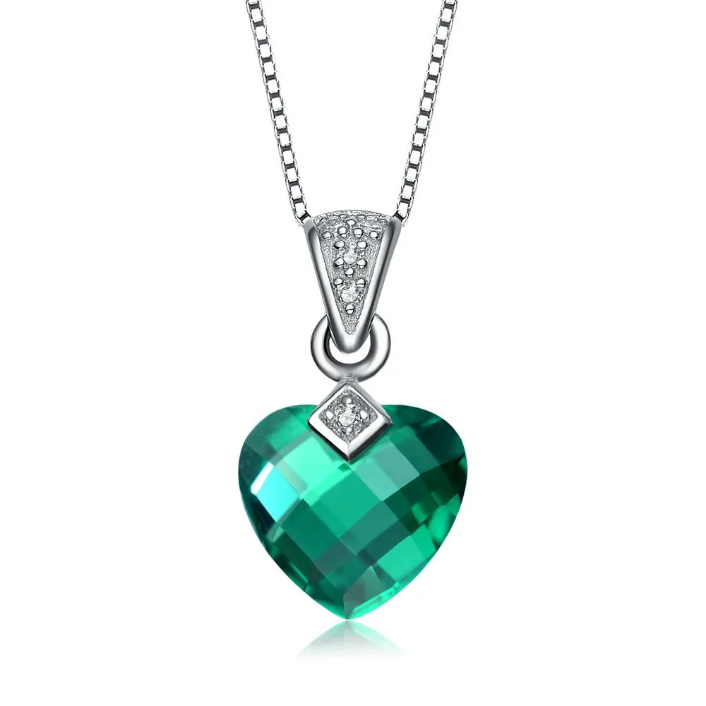 Noelle Green Heart Pendant