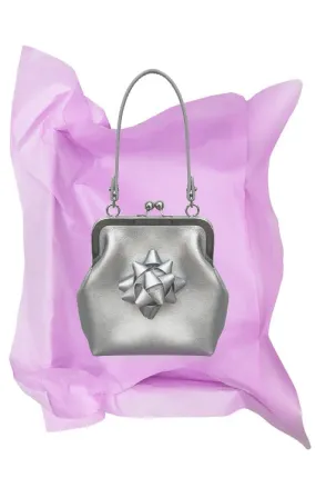 [ODLYWORKSHOP] FW 24 Metallic Bow Charm Purse