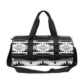 Okotoks Black and White Duffle Bag