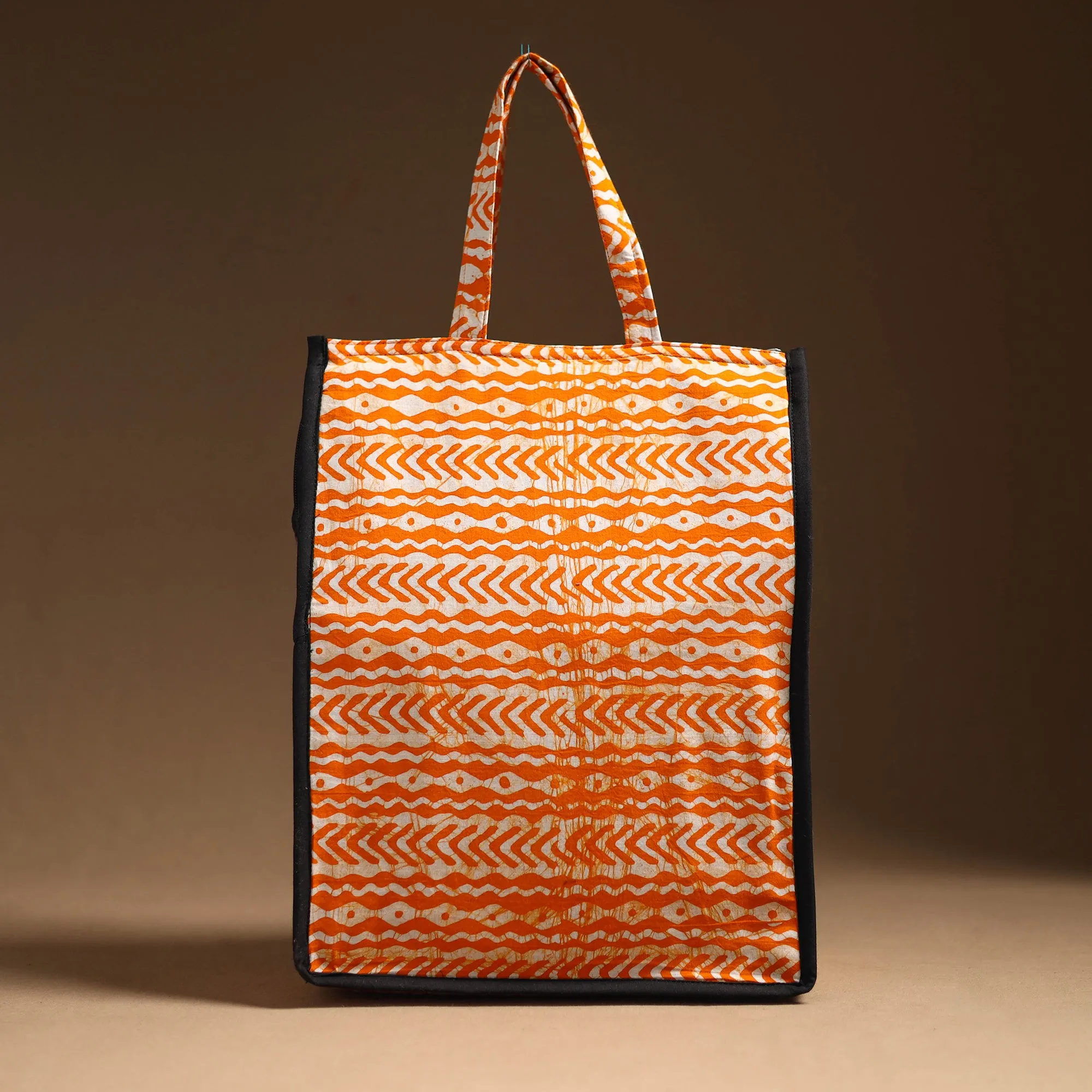 Orange - Handcrafted Cotton Shopping Bag 33