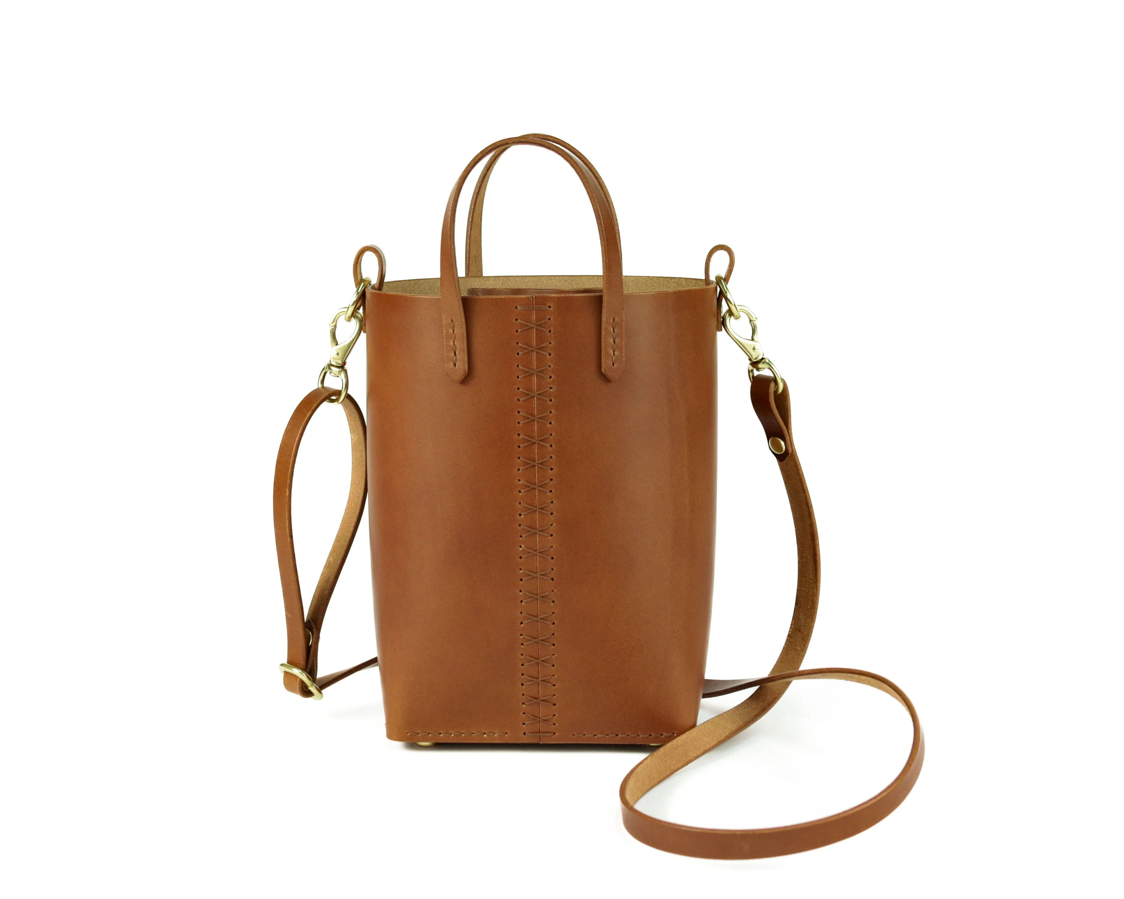 Palmetto Bucket Bag: Tan