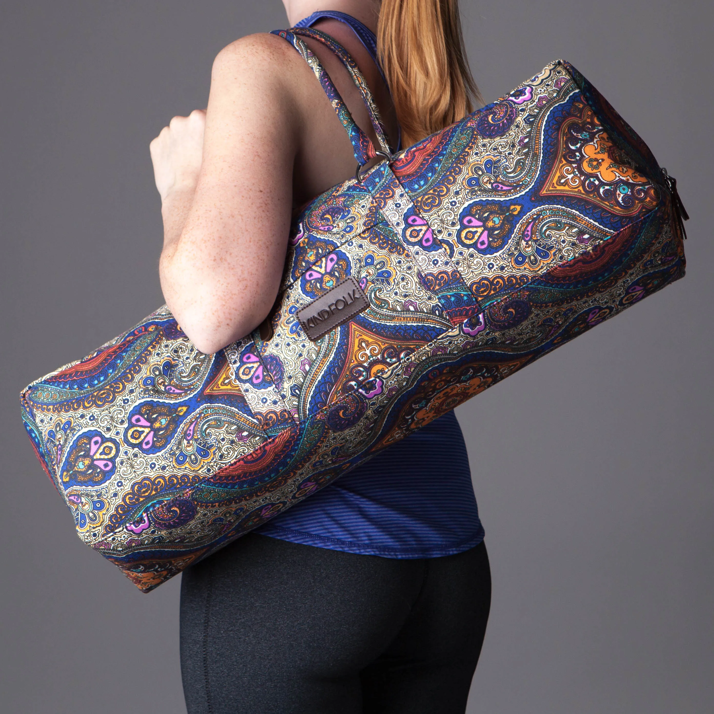 Patterned Yoga Mat Duffel Bag