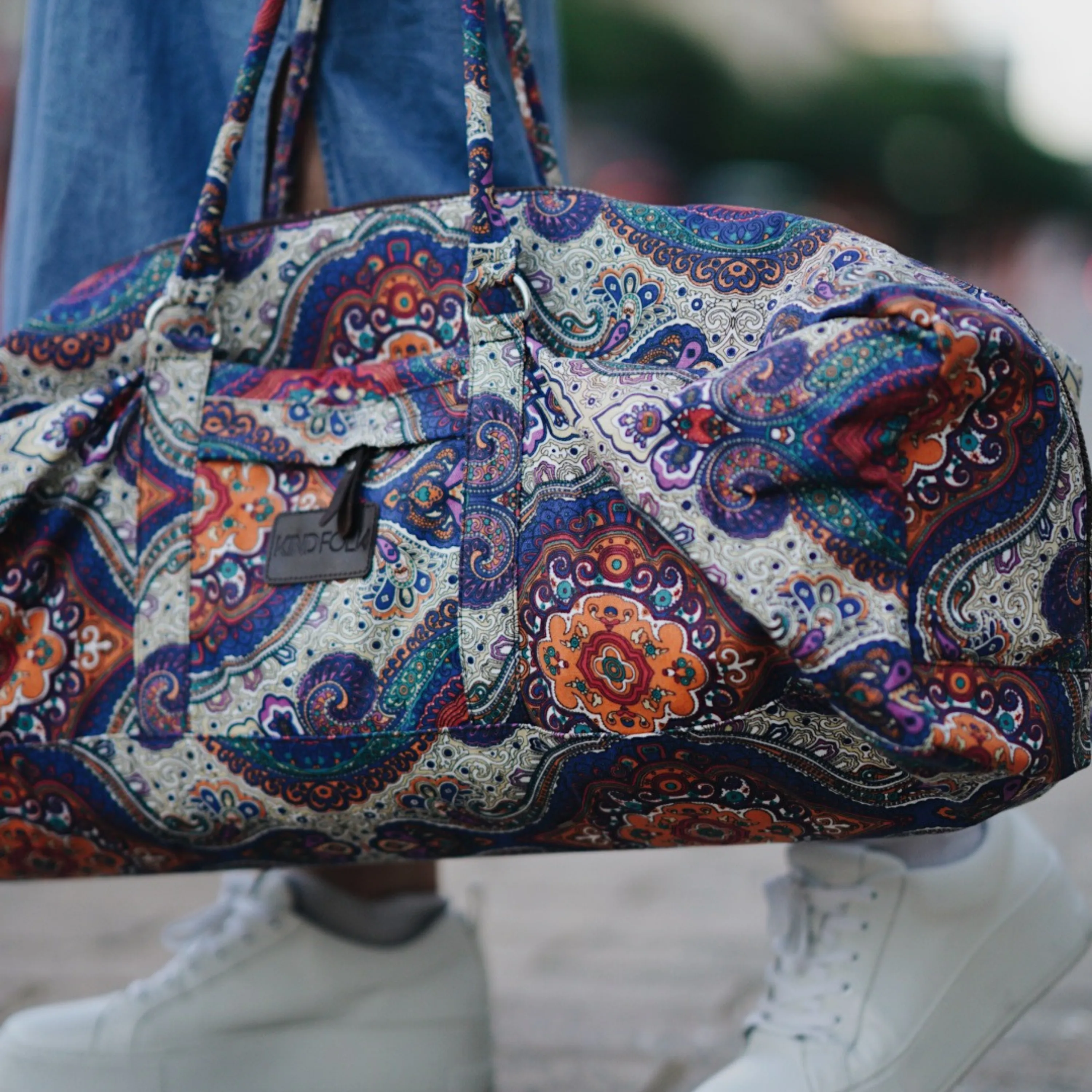 Patterned Yoga Mat Duffel Bag