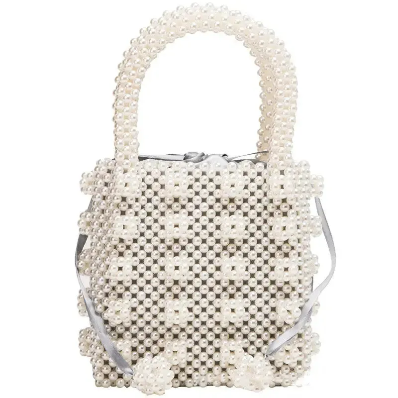 Pearl woven dinner bag