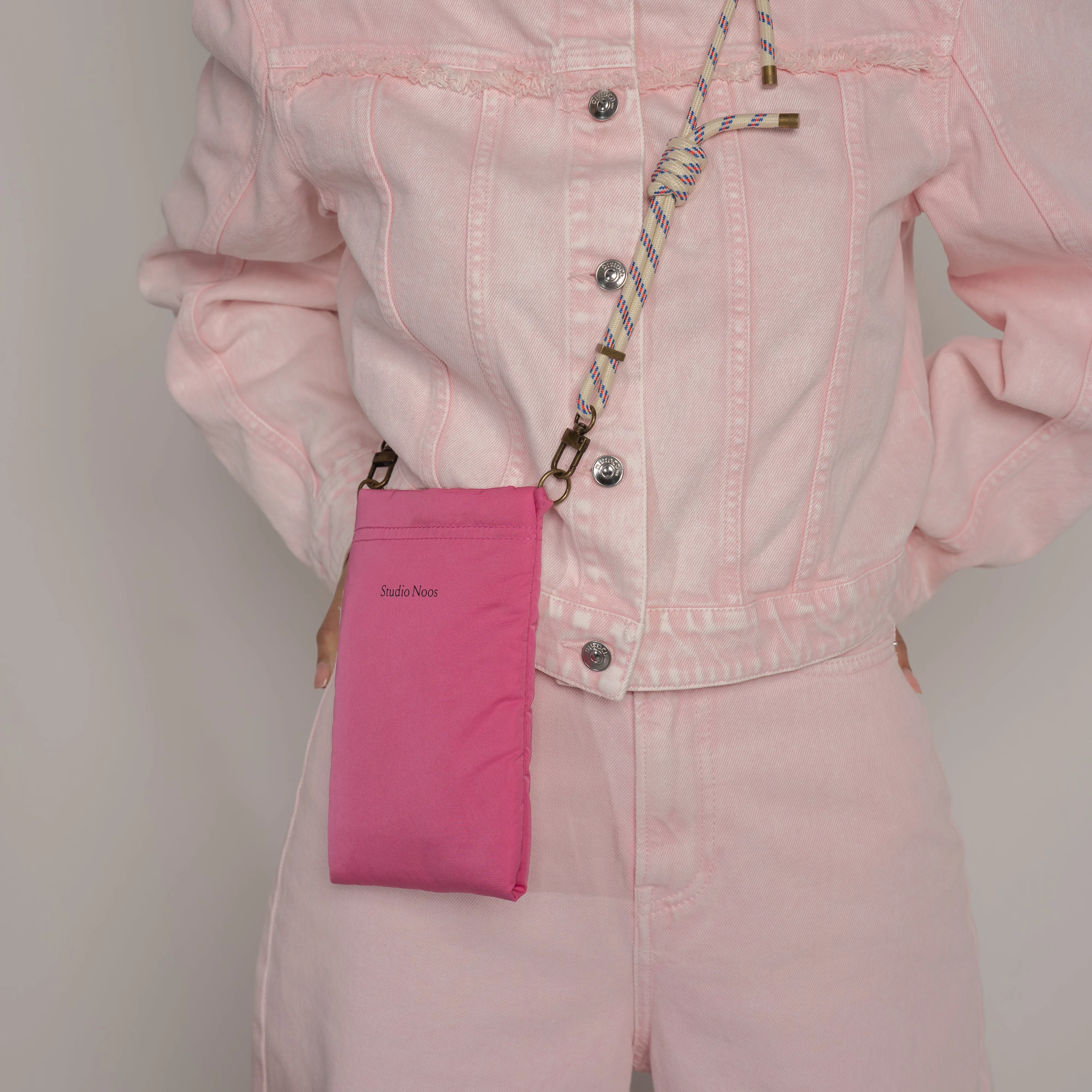 Pink Puffy Phone Bag