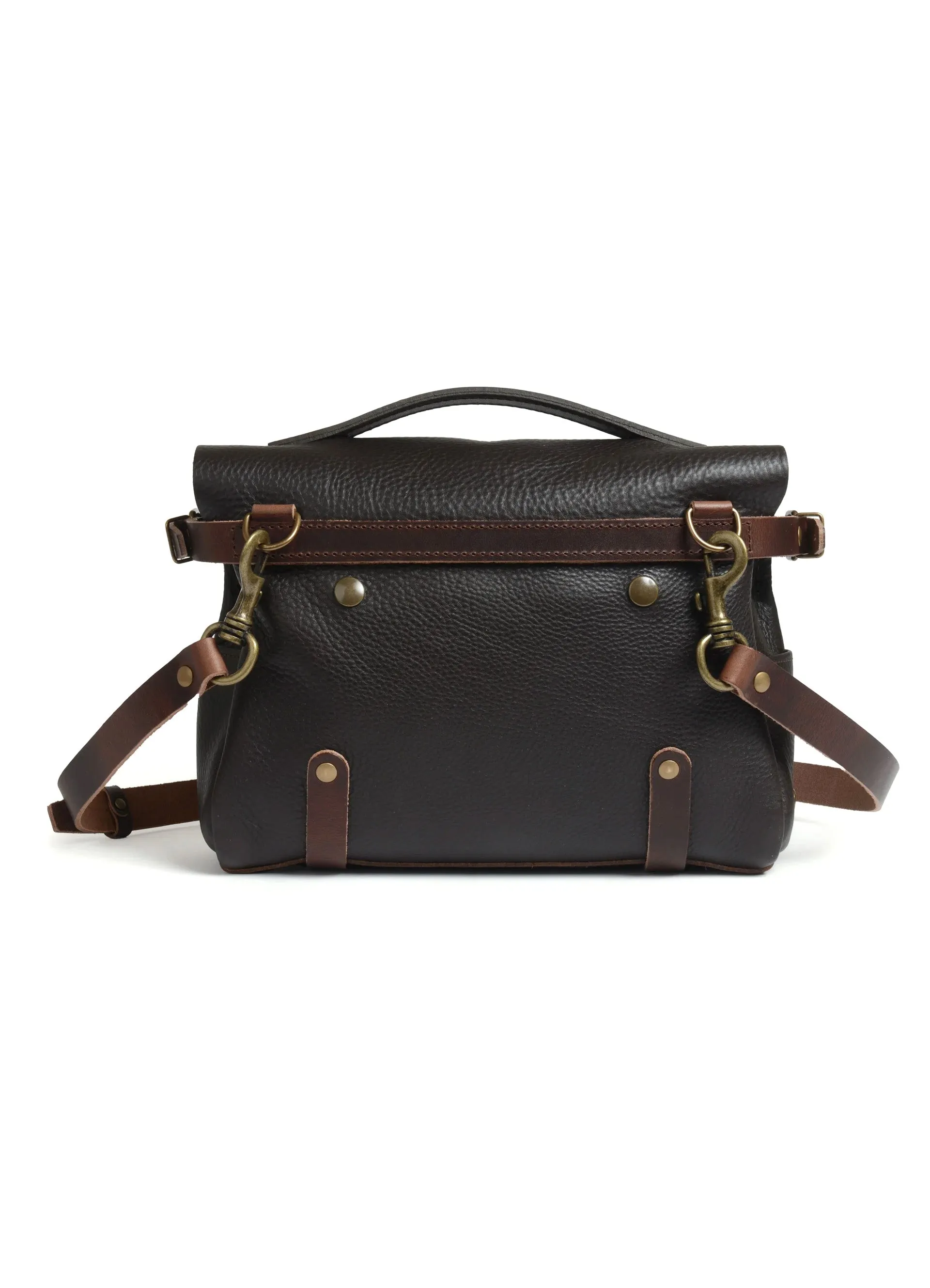 POSTMAN BAG ÉCLAIR S | Vegetable Tanned Leather | Dark Brown