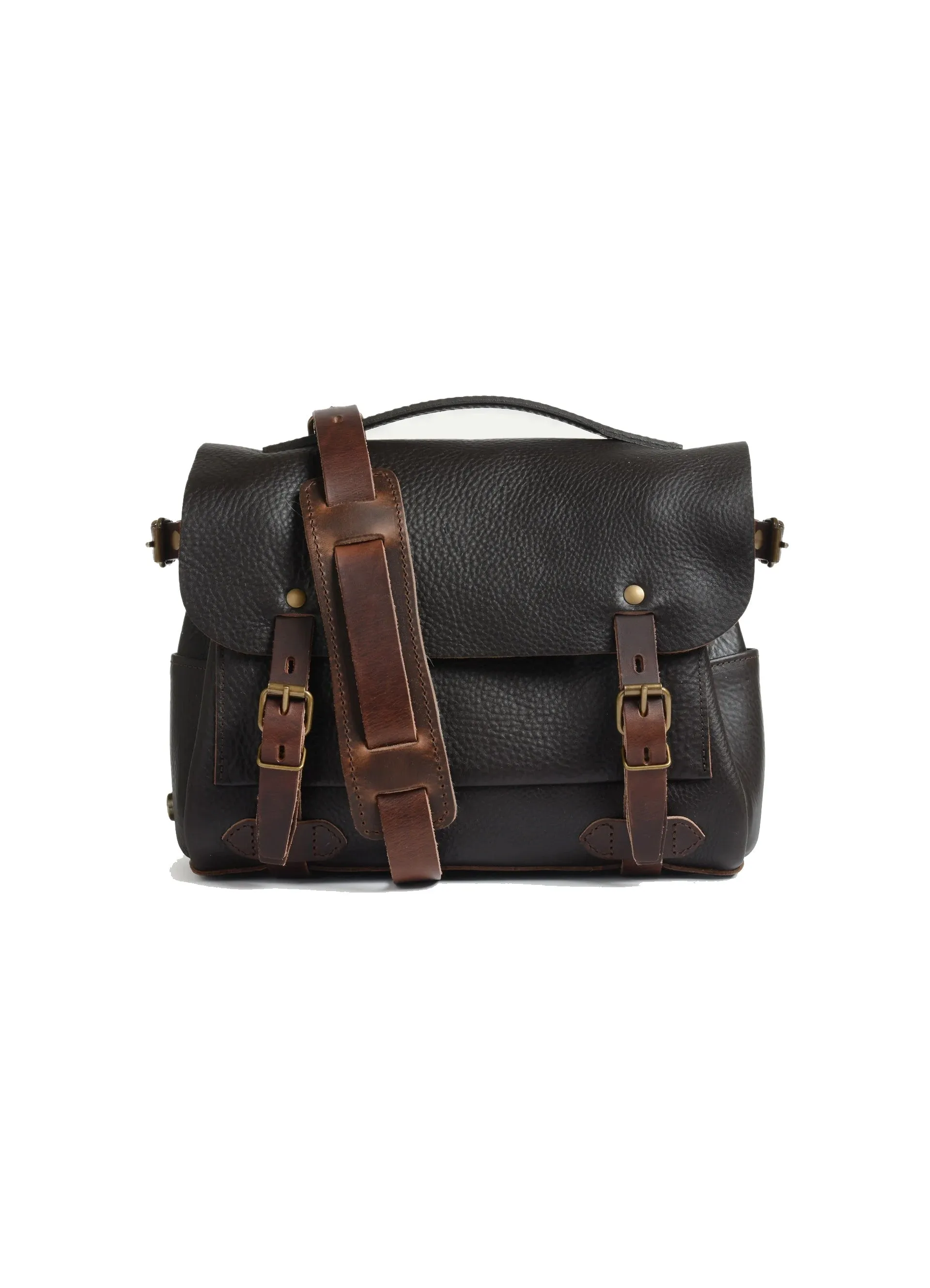 POSTMAN BAG ÉCLAIR S | Vegetable Tanned Leather | Dark Brown