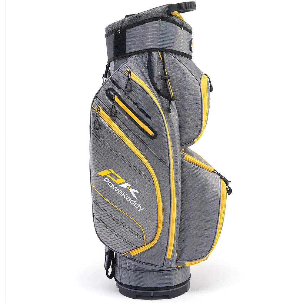 PowaKaddy DLX-Lite Cart Bag - Gun Metal/Yellow