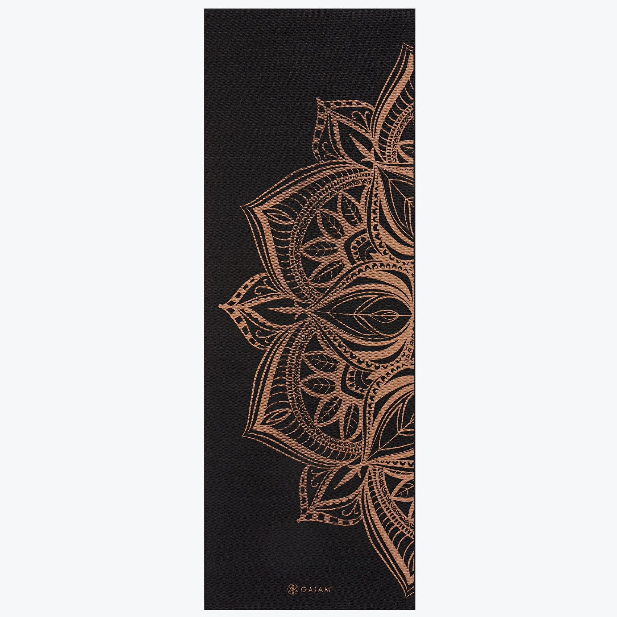 Premium Reversible Marbled Bronze Medallion Yoga Mat (6mm)