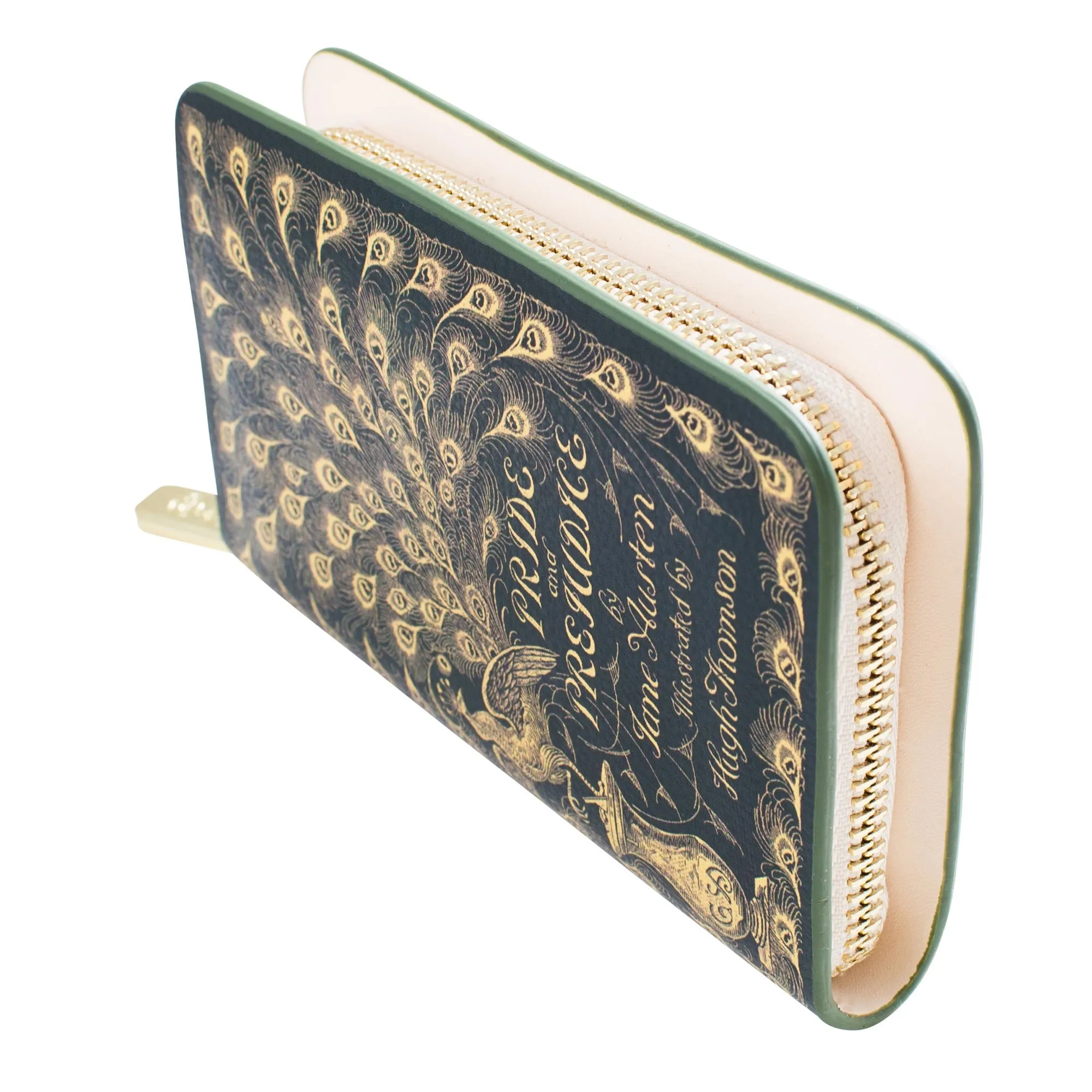 Pride and Prejudice Green Zip Around Purse