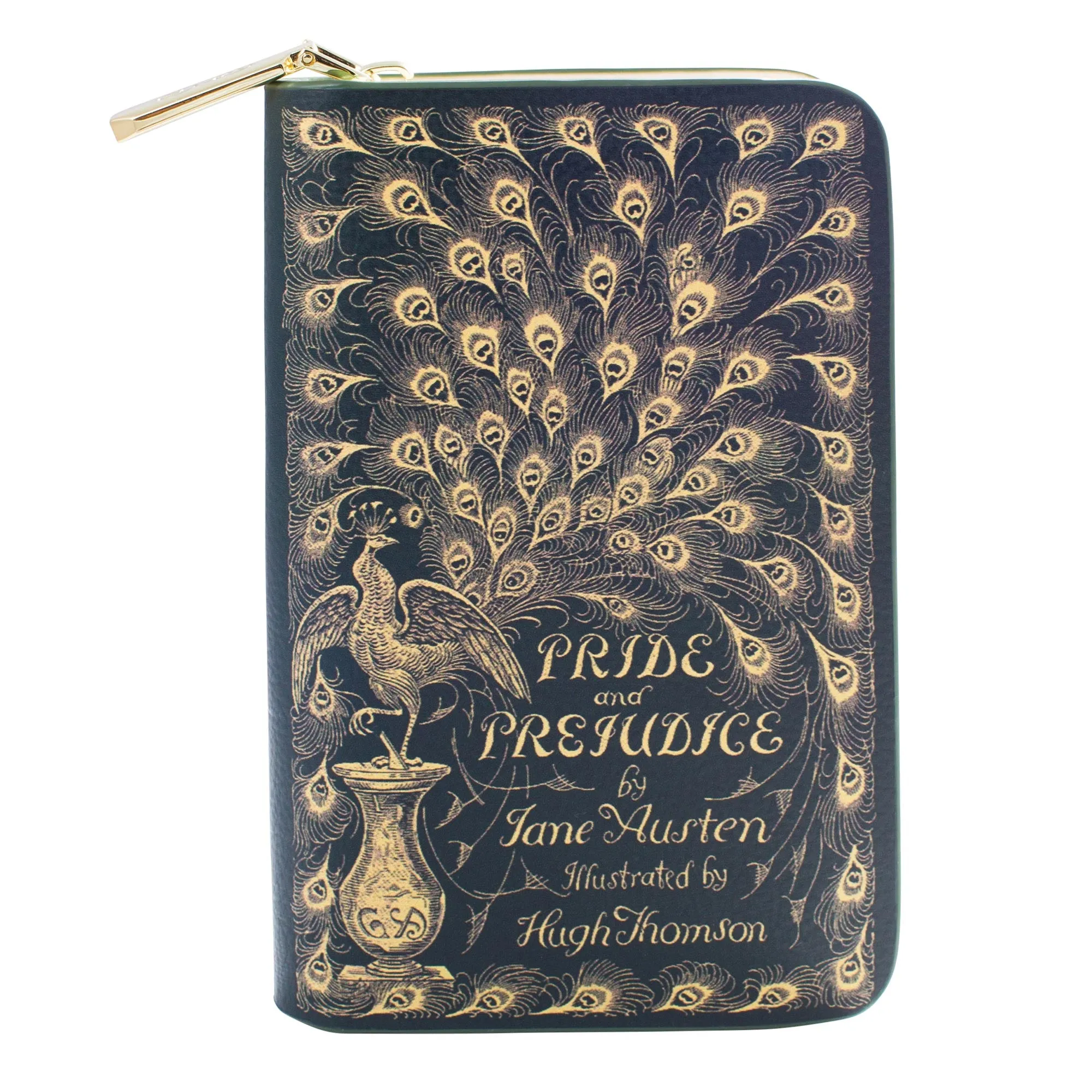 Pride and Prejudice Green Zip Around Purse