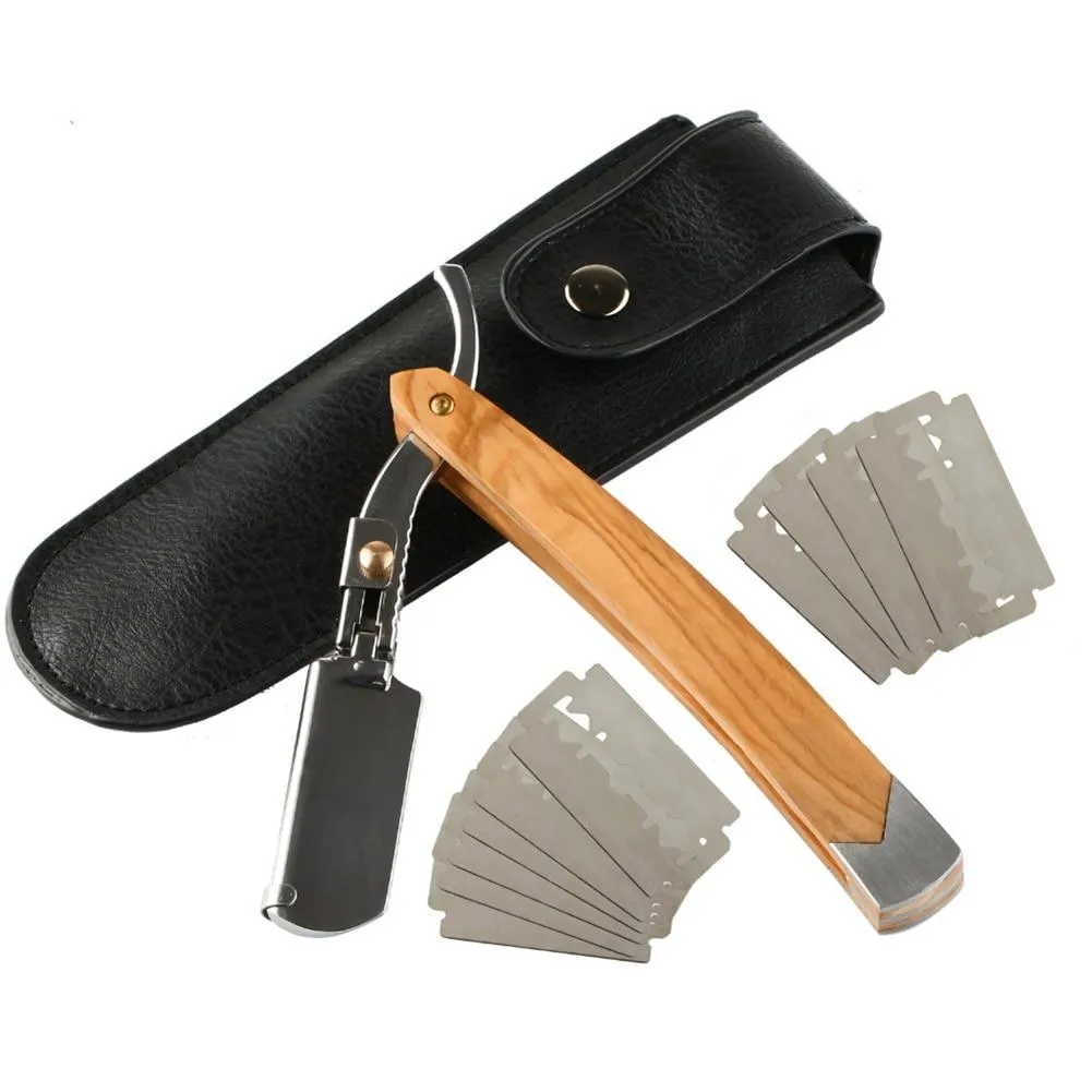 Professional Double Edge Shavette Straight Razor Set