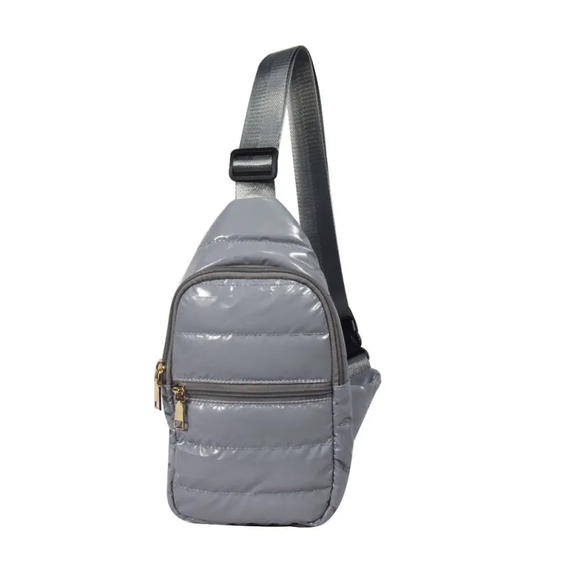 Puffer Sling Crossbody Bag - Assorted Colors