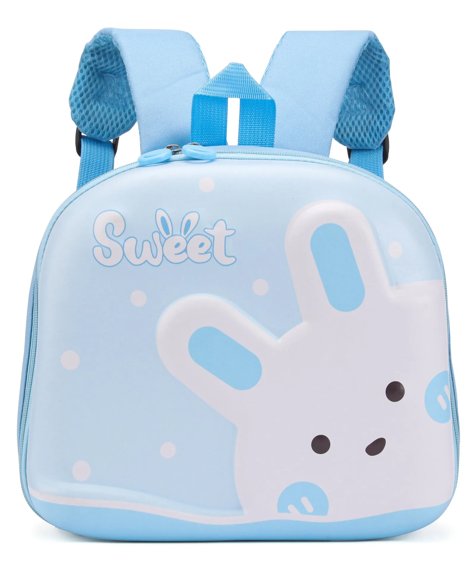 Rabbit Design 3D Hard Case Backpack - Blue