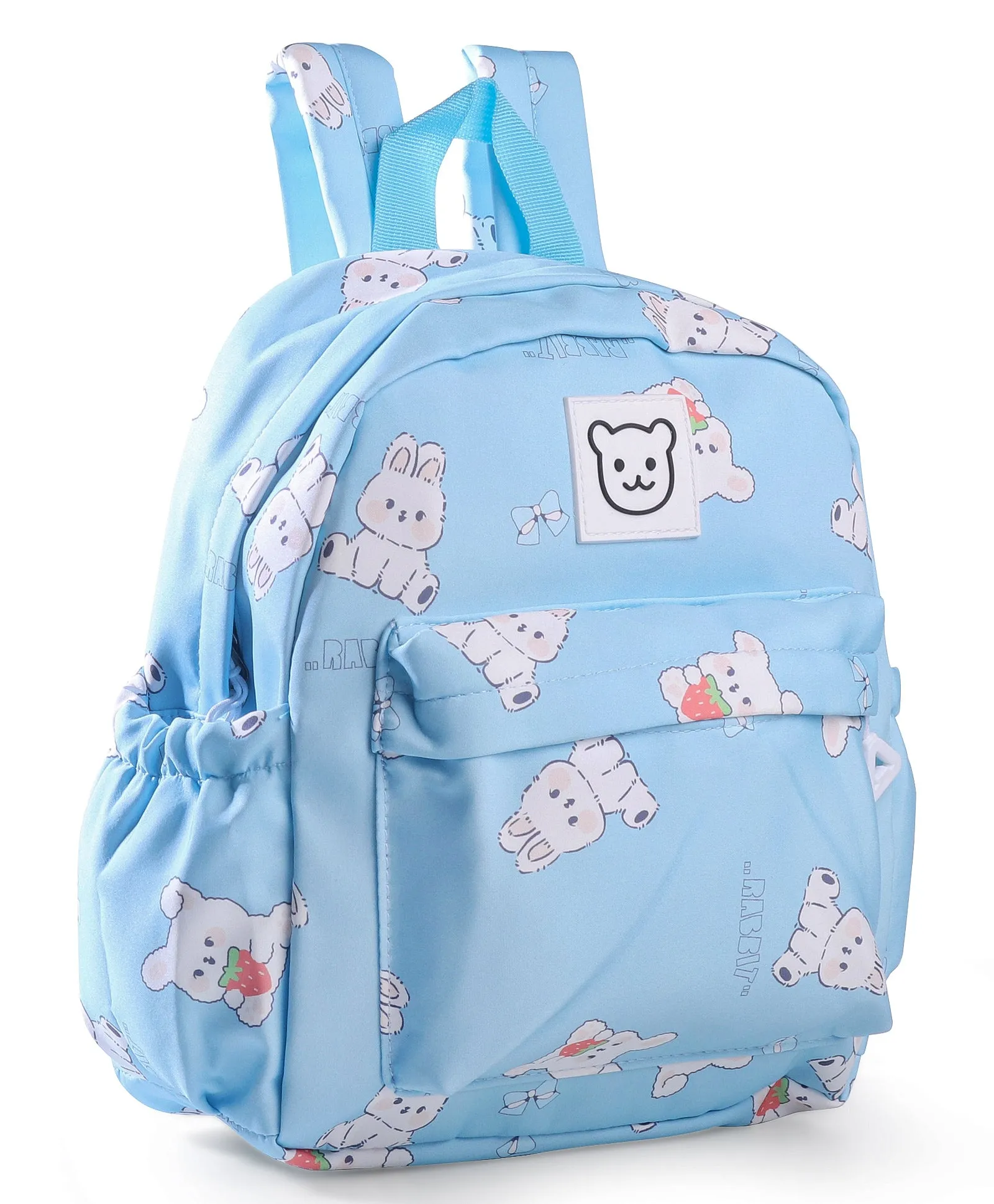 RABBIT PRINT BACKPACK - BLUE