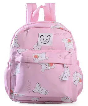 RABBIT PRINT BACKPACK - PINK