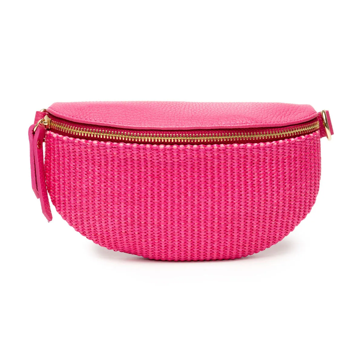 Raffia Sling Bag Cerise