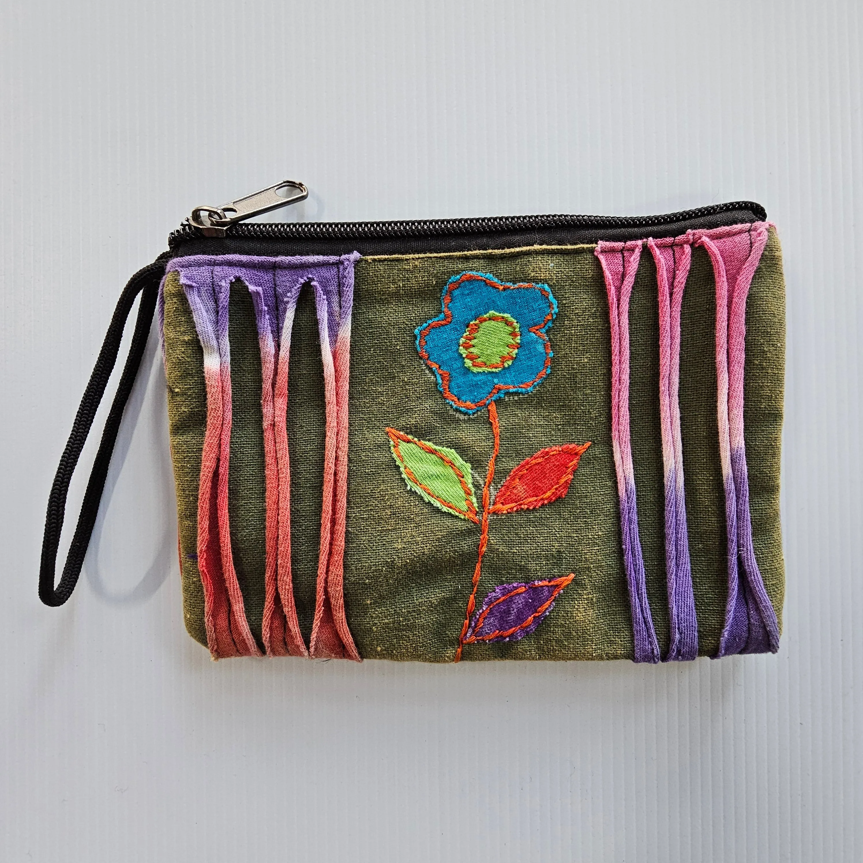 Razor Cut Applique Coin Purse