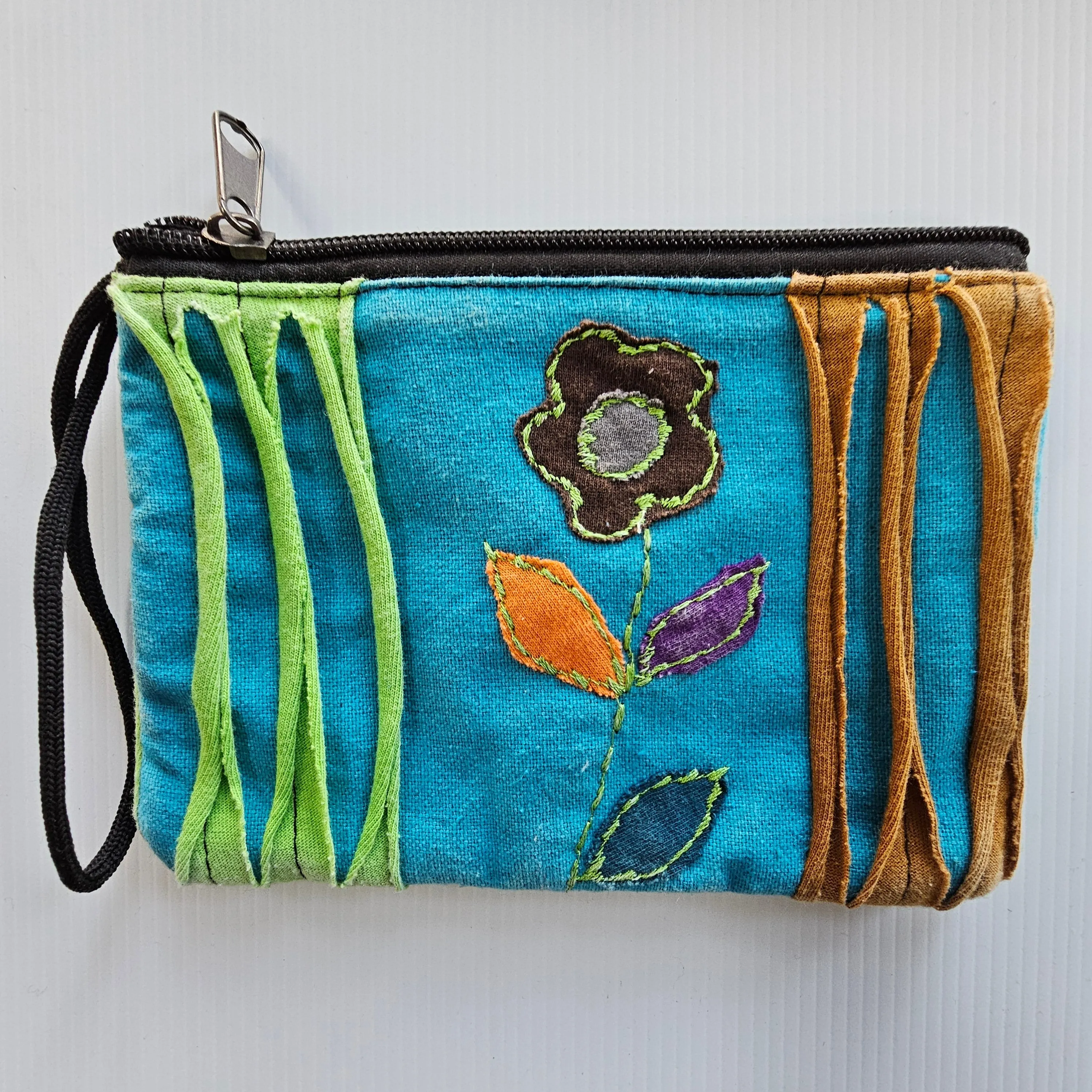 Razor Cut Applique Coin Purse