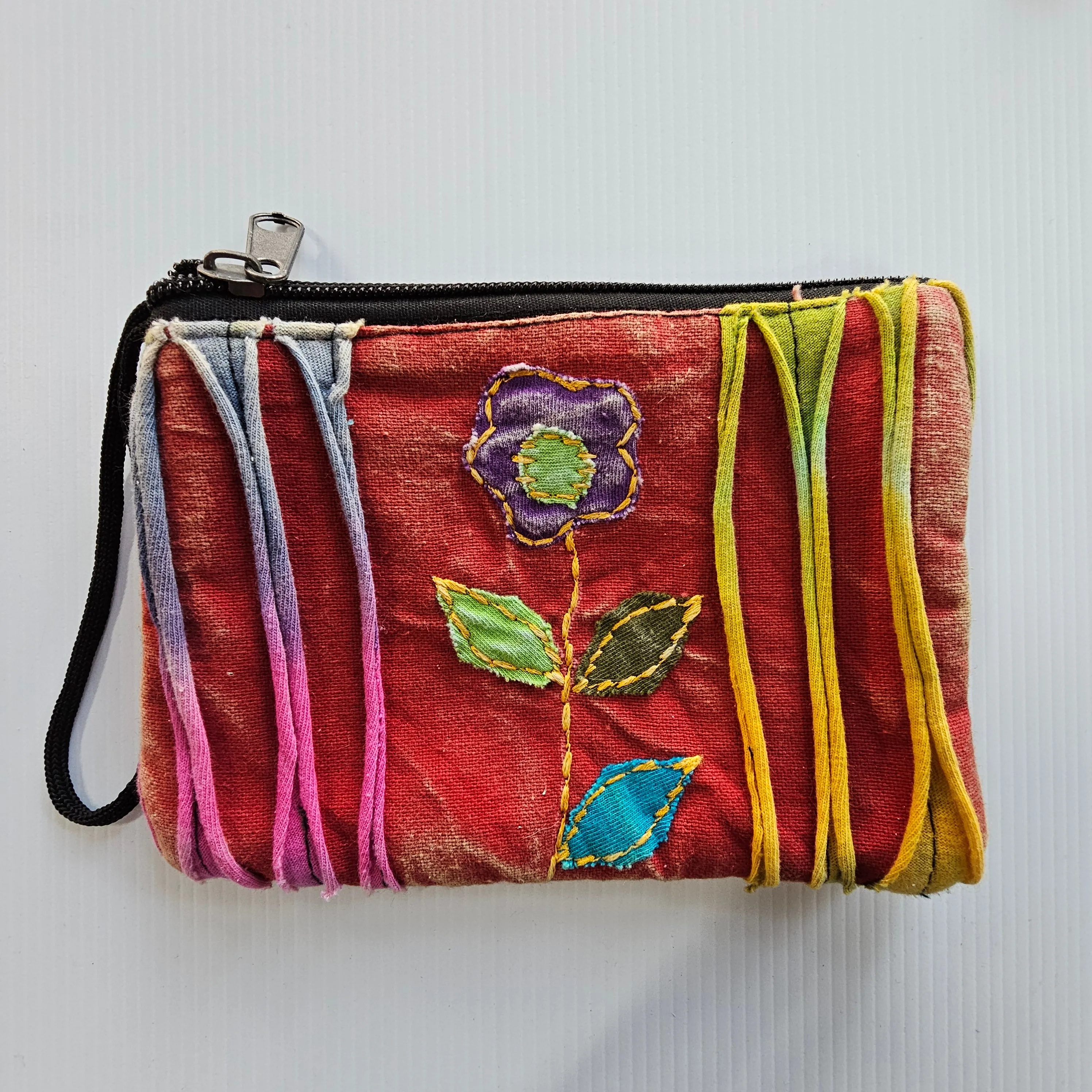 Razor Cut Applique Coin Purse