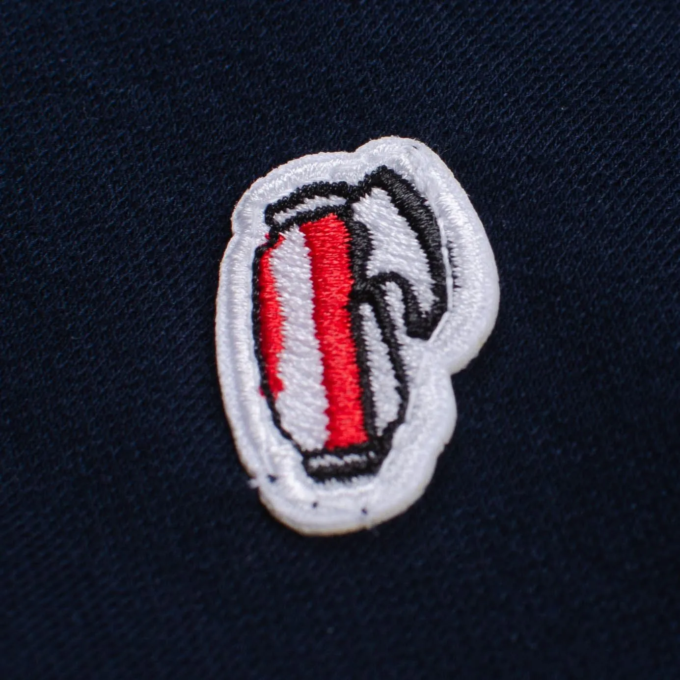 Red Golf Bag Badge Polo Navy - AW23