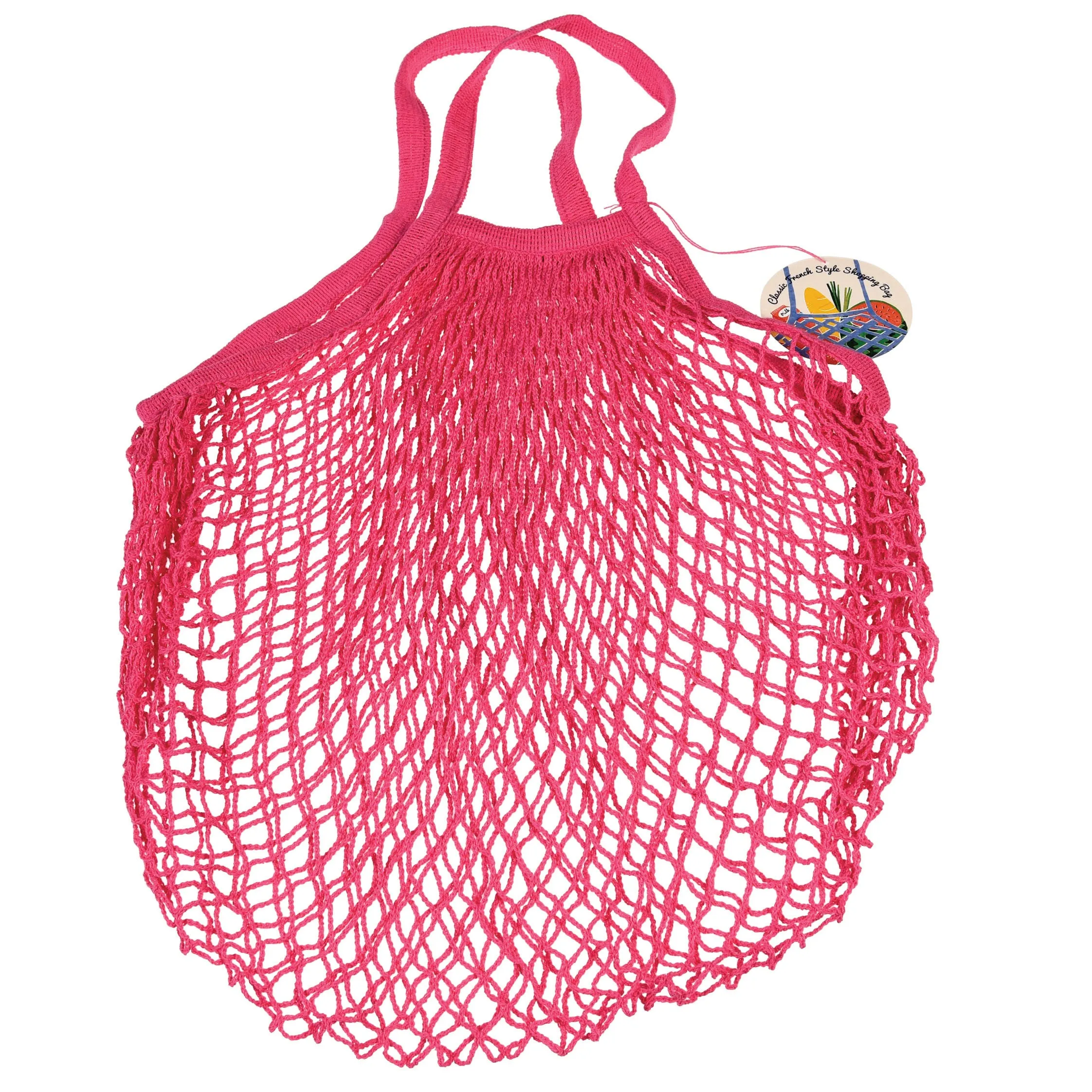 Rex Pink French Style String Shopping Bag