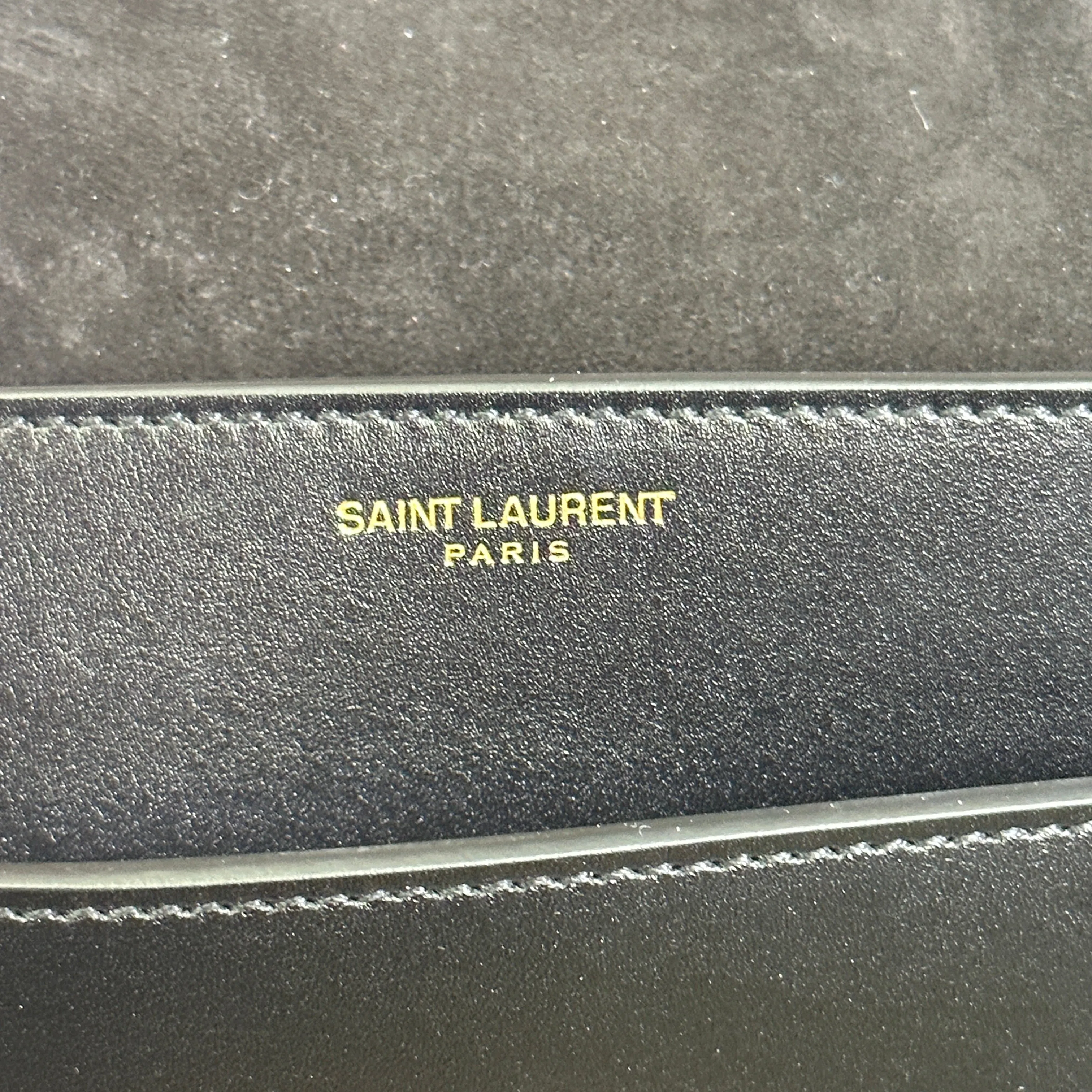 Saint Laurent Betty Satchel Shoulder Bag - Black Leather