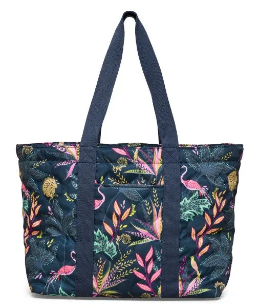 Sara Miller Botanic Paradise Quilted Travel Tote Bag