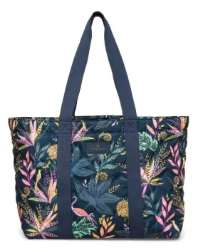 Sara Miller Botanic Paradise Quilted Travel Tote Bag