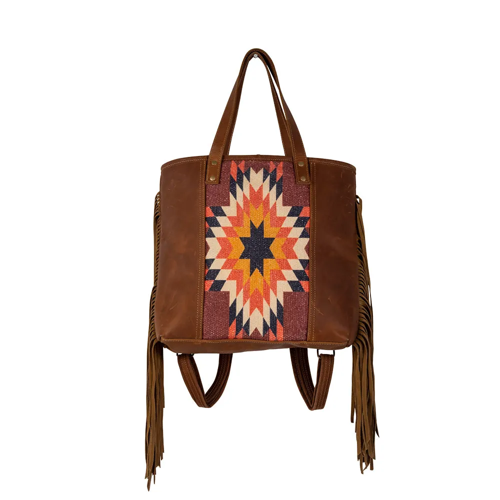 Sedona Star Fringed Tote Bag