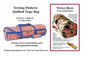 Sewing Pattern Quilted Yoga Bag & Accessories ByAnnie Sewing Level 4 Read Description