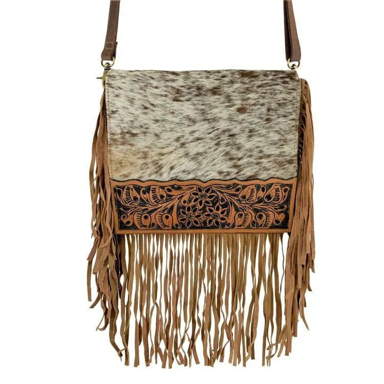 Showman Hair On Cowhide Crossbody Bag