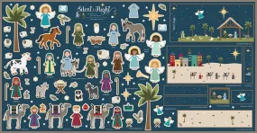 Silent Night Nativity Felt Panel by Jennifer Long | Riley Blake Designs #FT13576-PANEL