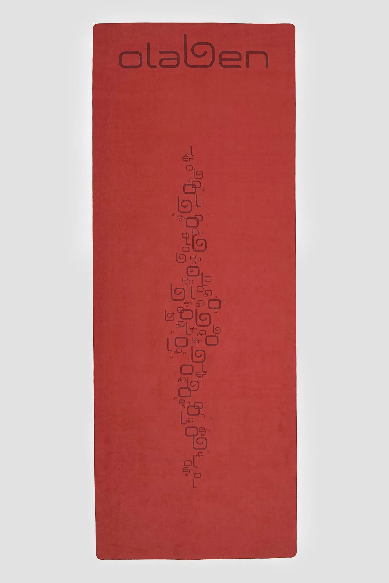 Suede Foldable Travel Yoga Mat - Red