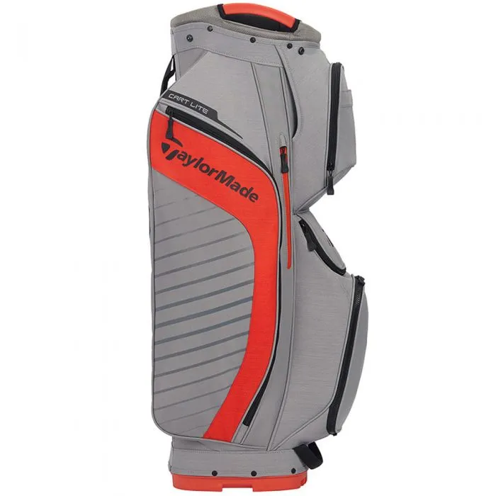 TaylorMade Lite Cart Bag - Grey/Blood Orange