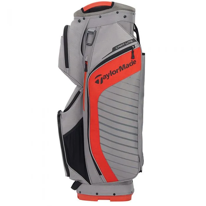 TaylorMade Lite Cart Bag - Grey/Blood Orange