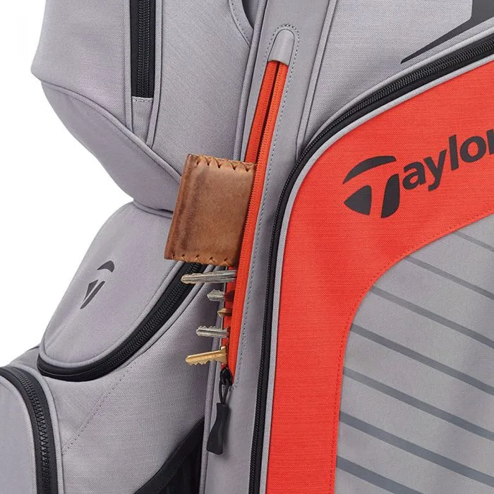 TaylorMade Lite Cart Bag - Grey/Blood Orange