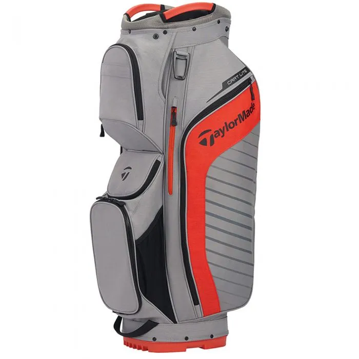 TaylorMade Lite Cart Bag - Grey/Blood Orange