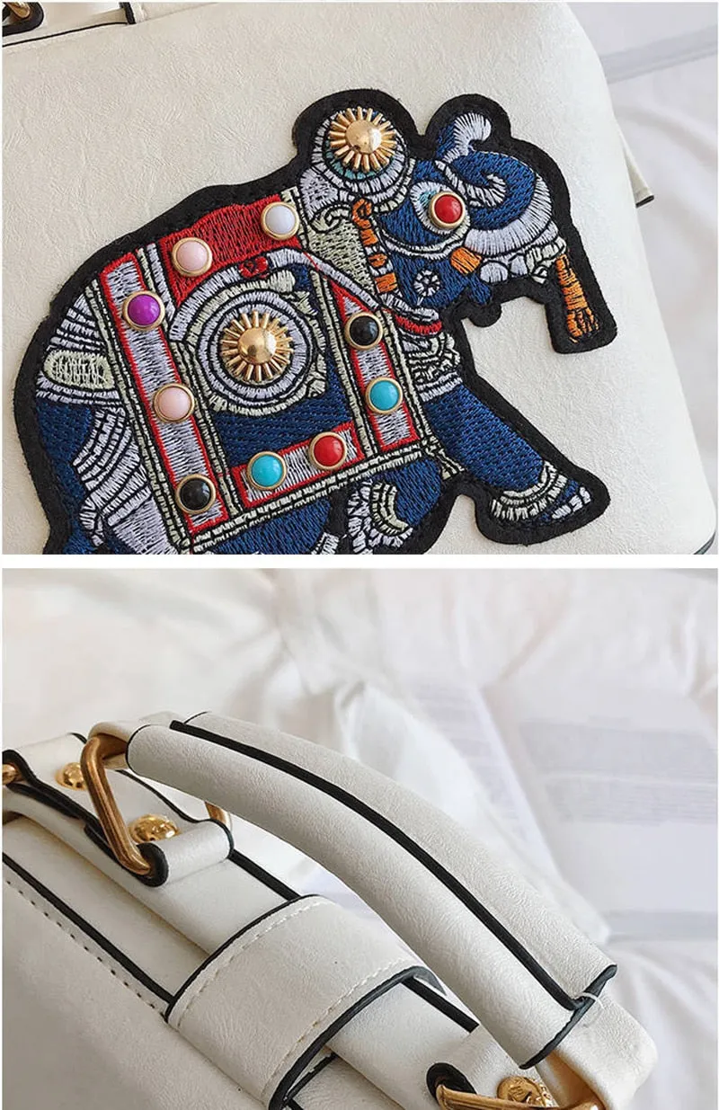 TEEK - Embroidered Elephant Bag