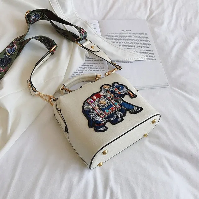 TEEK - Embroidered Elephant Bag