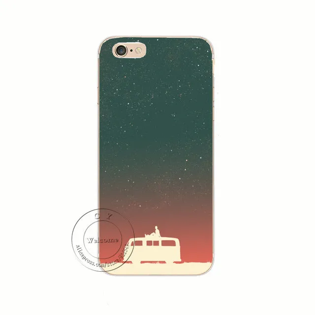 The Ocean The Sea The Wave Designs Hard Plastic Back Case Cover For Apple iPhone 4 4S 5 5S 5C SE 6 6S 7 Plus 6SPlus Shell Coque