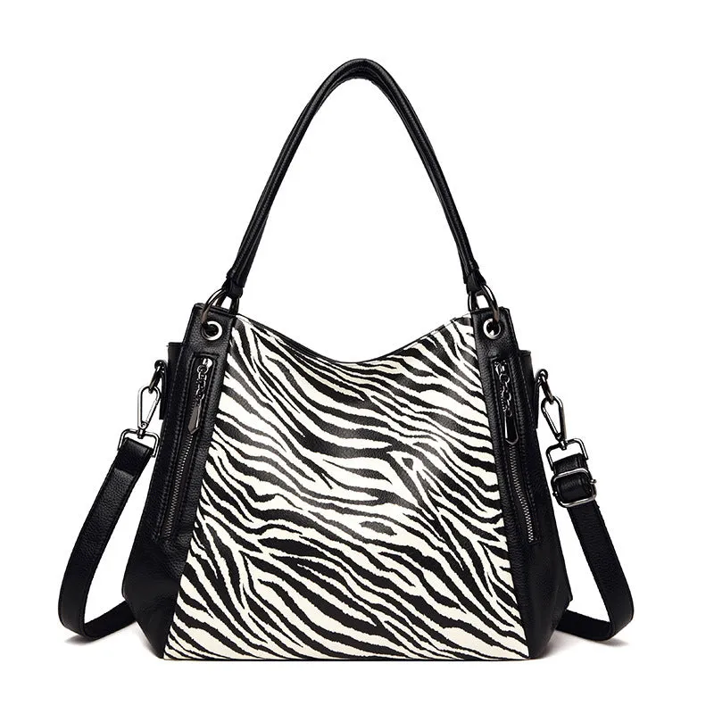 Urban Large Leopard Print Fashion Women's Bag