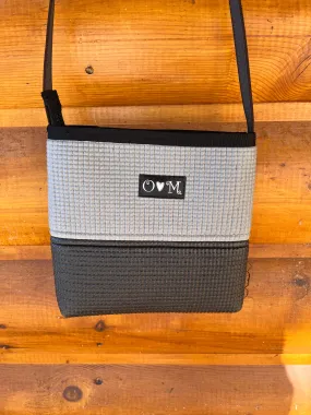 Ute Cross body purse-Gray/Black