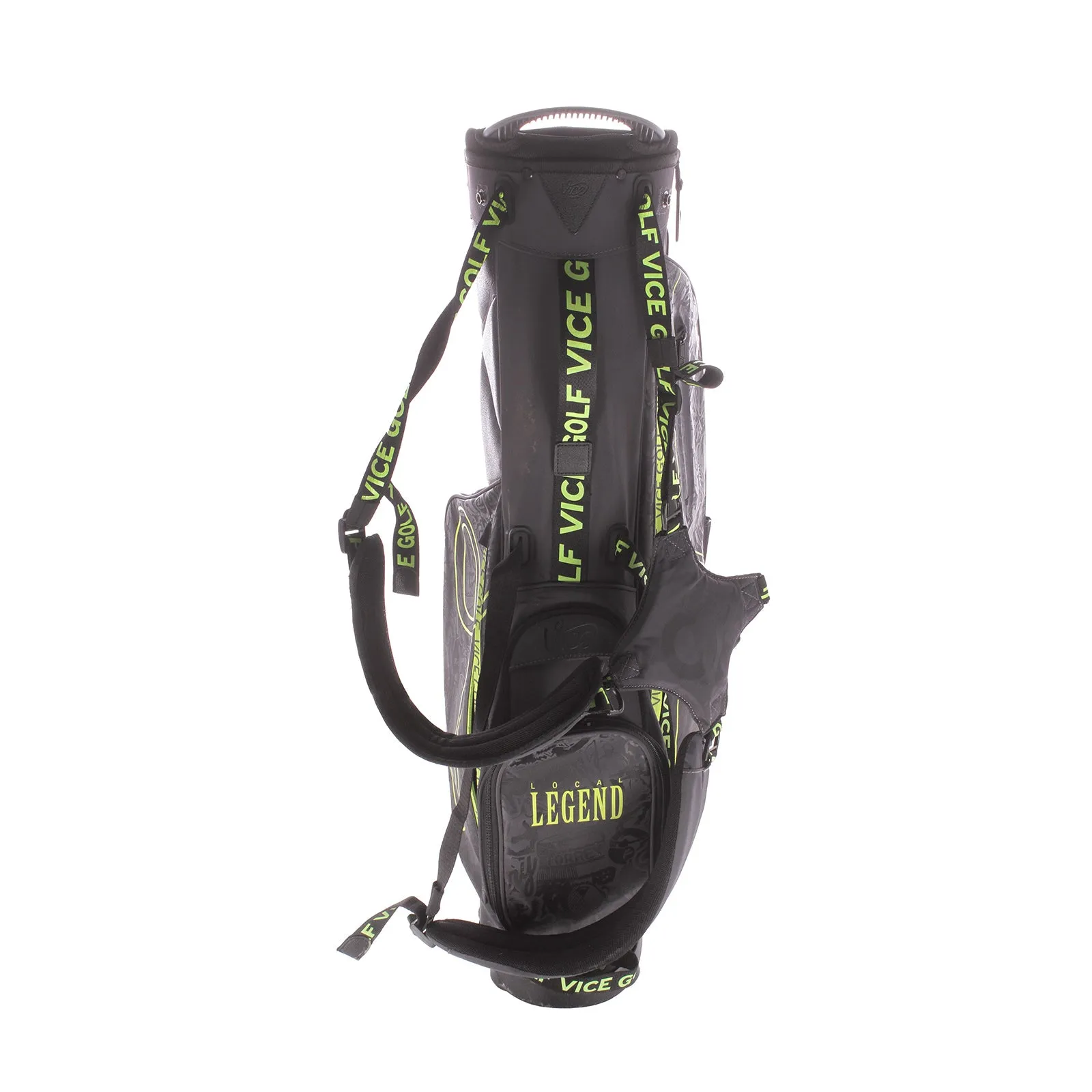 Vice Second Hand Local Legend Stand Bag - Black/Lime