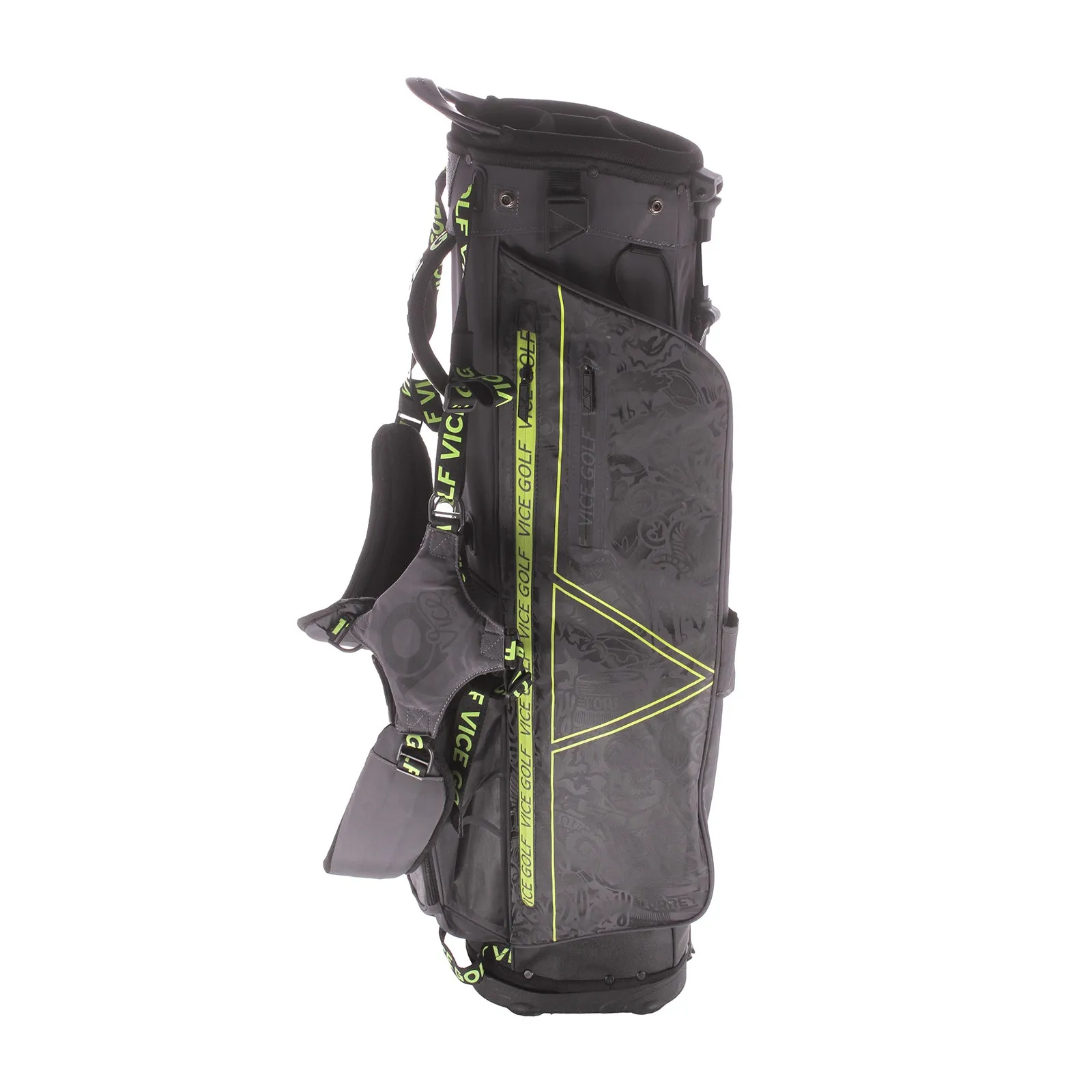 Vice Second Hand Local Legend Stand Bag - Black/Lime