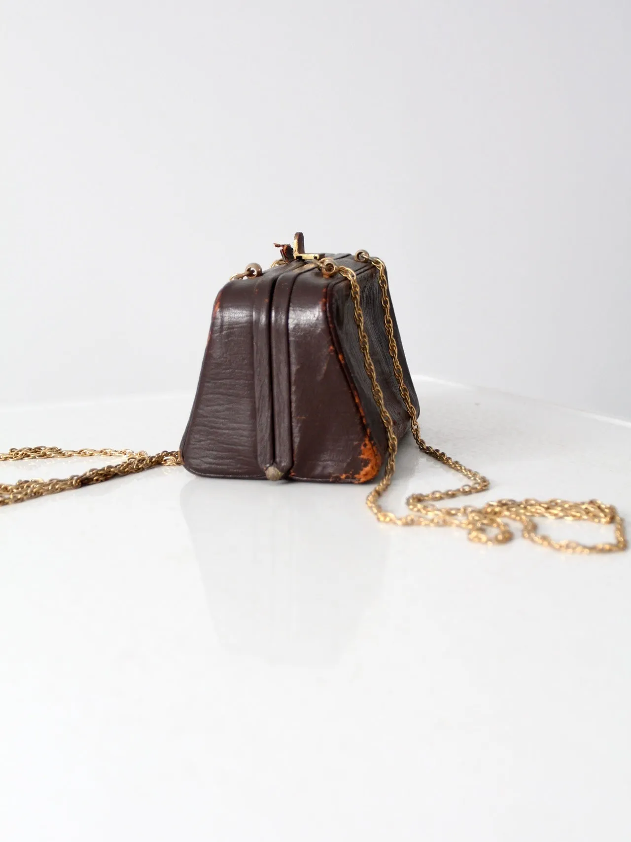 vintage 60s Koret leather crossbody bag