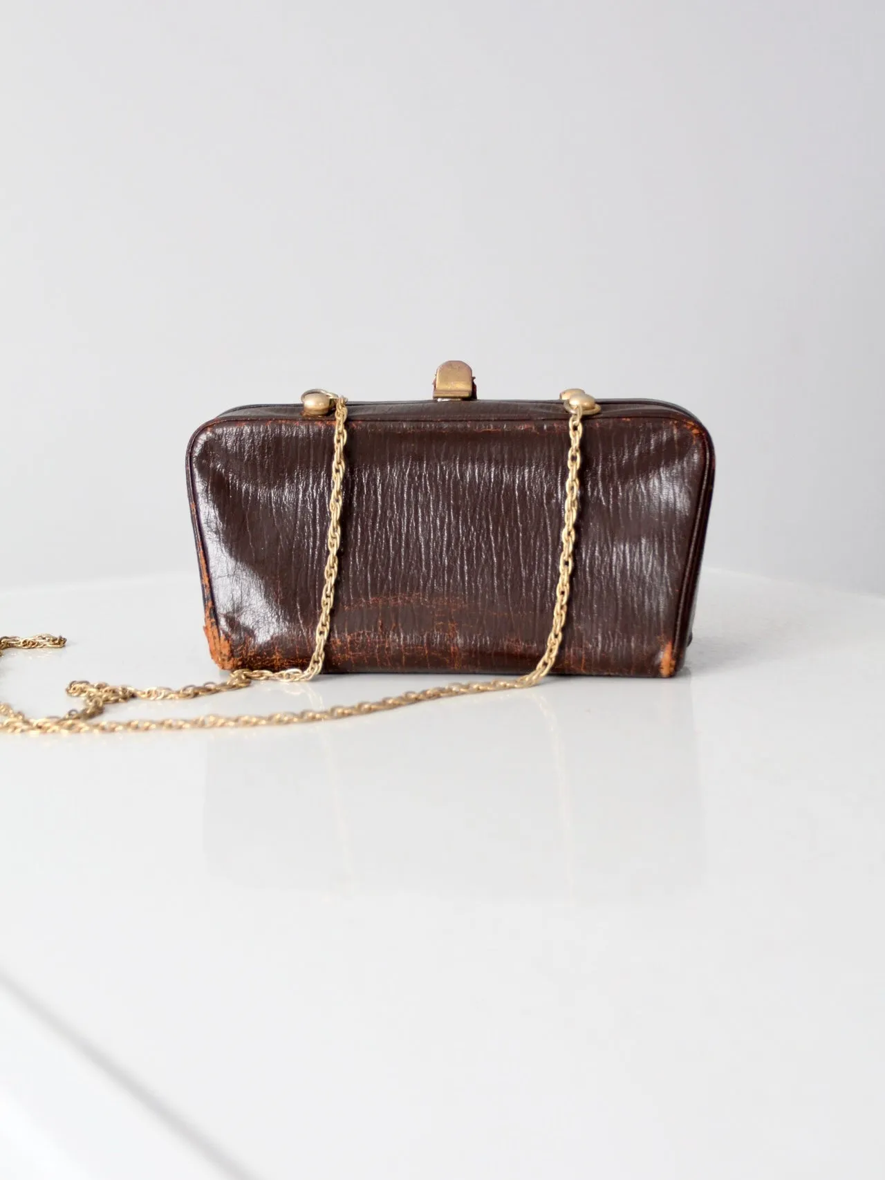 vintage 60s Koret leather crossbody bag