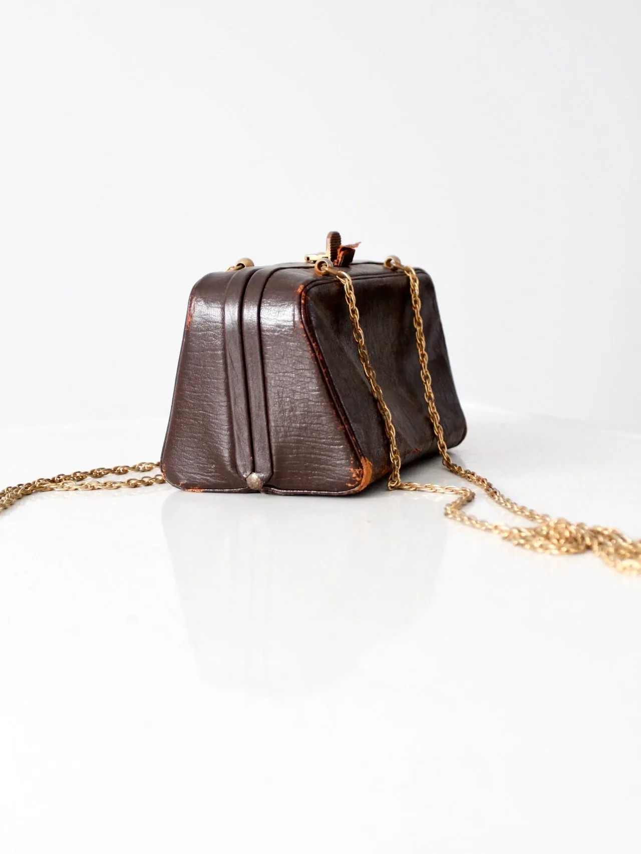 vintage 60s Koret leather crossbody bag