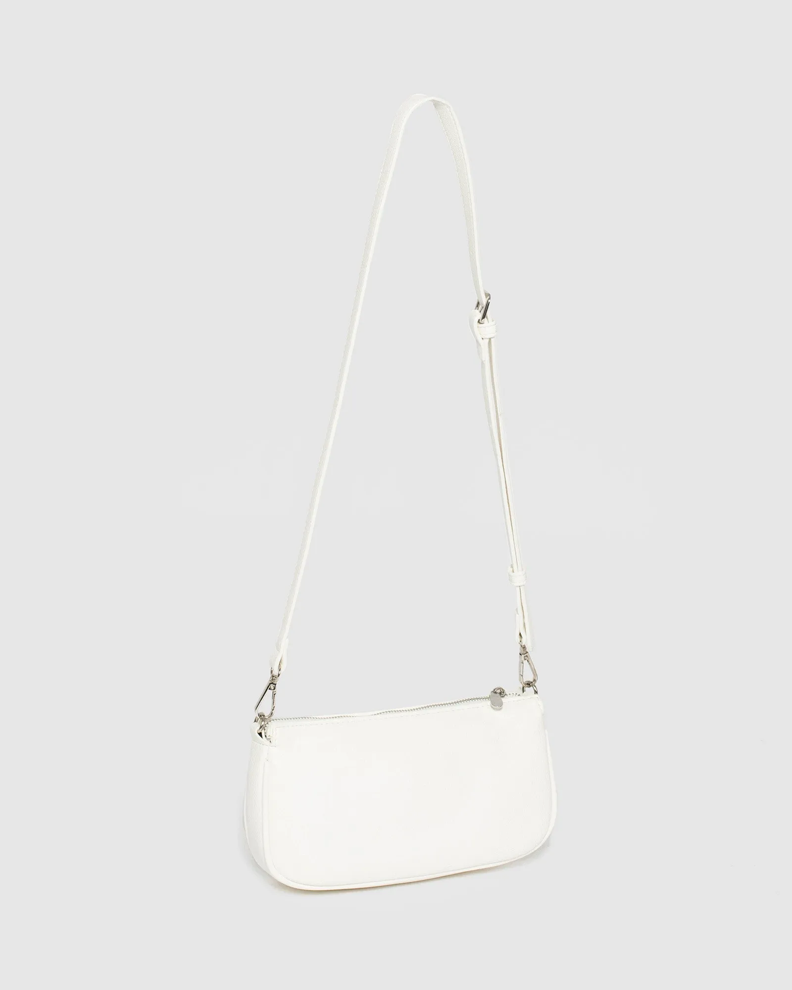 White Vivian Chain Crossbody Bag