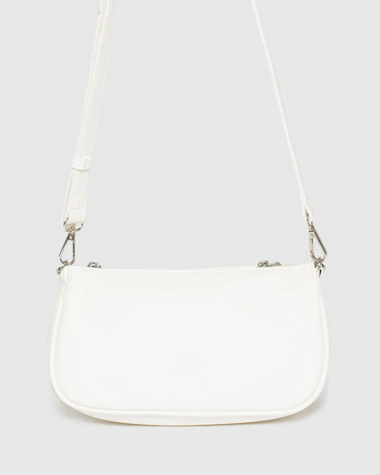 White Vivian Chain Crossbody Bag